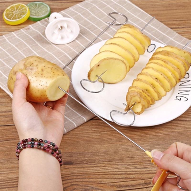 Bộ dụng cụ cắt khoai tây lốc xoáy đa năng tiện dụng