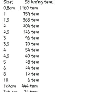 Combo in tem/nhãn dán khách đặt