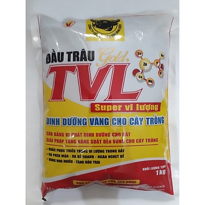 Phân bón Đầu Trâu TVL siêu vi lượng 1kg Dinh dưỡng vàng cho cây trồng