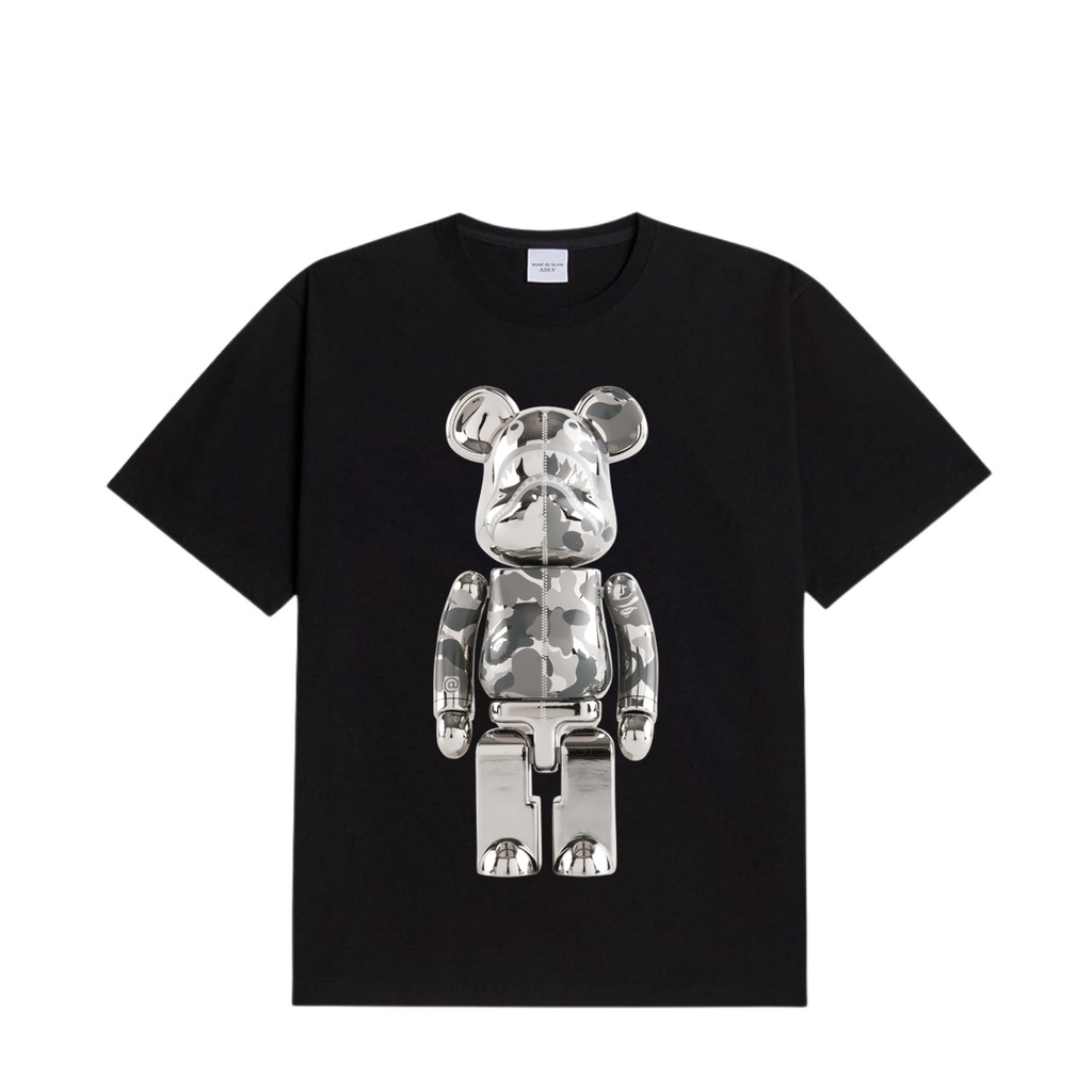 Áo thun bearbrick 9 cotton 100% chính phẩm, form oversize, chuẩn hàng xịn, full tem mạc, Anam Store