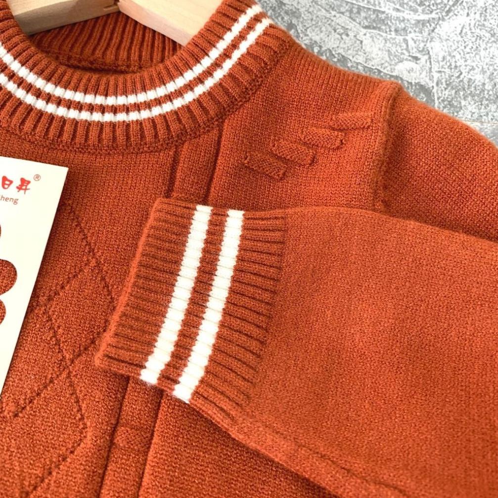 Áo len cho bé, len cổ tròn quảng châu, kiểu dáng basic cho bé trai, bé gái. .