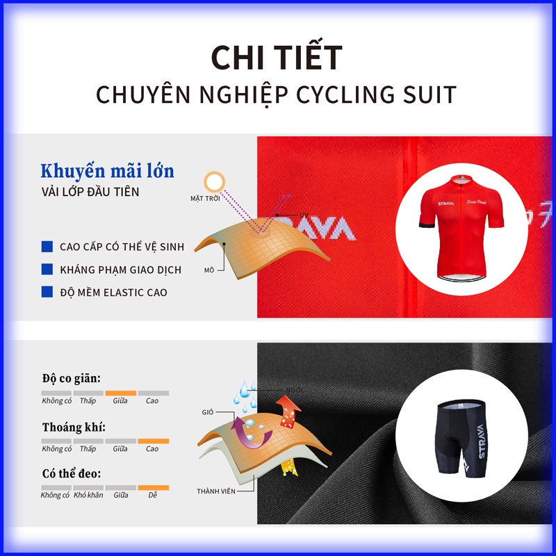 Quần short đi xe đạp có đệm gel MTB dành cho người đi xe đạp / Quần short đi xe đạp / Quần ngắn đi xe đạp Bộ Jersey đi xe đạp