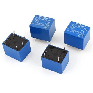 Relay 5 chân 12v màu xanh or đen