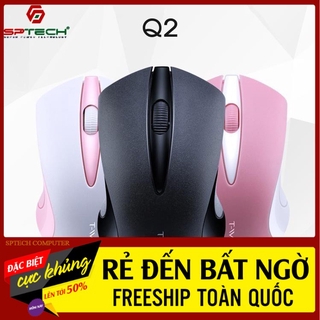 Chuột không dây 💎𝓕𝓡𝓔𝓔𝓢𝓗𝓘𝓟💎 mouse không dây văn phòng t-wolf q2 sptech computer