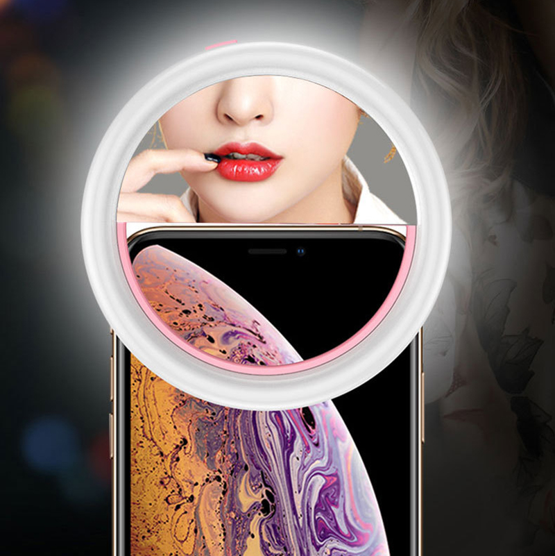 Đèn LED hình tròn hỗ trợ chụp hình selfie tiện lợi
