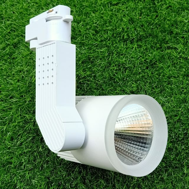 Đèn LED rọi thanh ray đèn pha ray đèn chiếu điểm Spotlight chip COB 20w Trắng 6500k Vàng 4000k trang trí shop