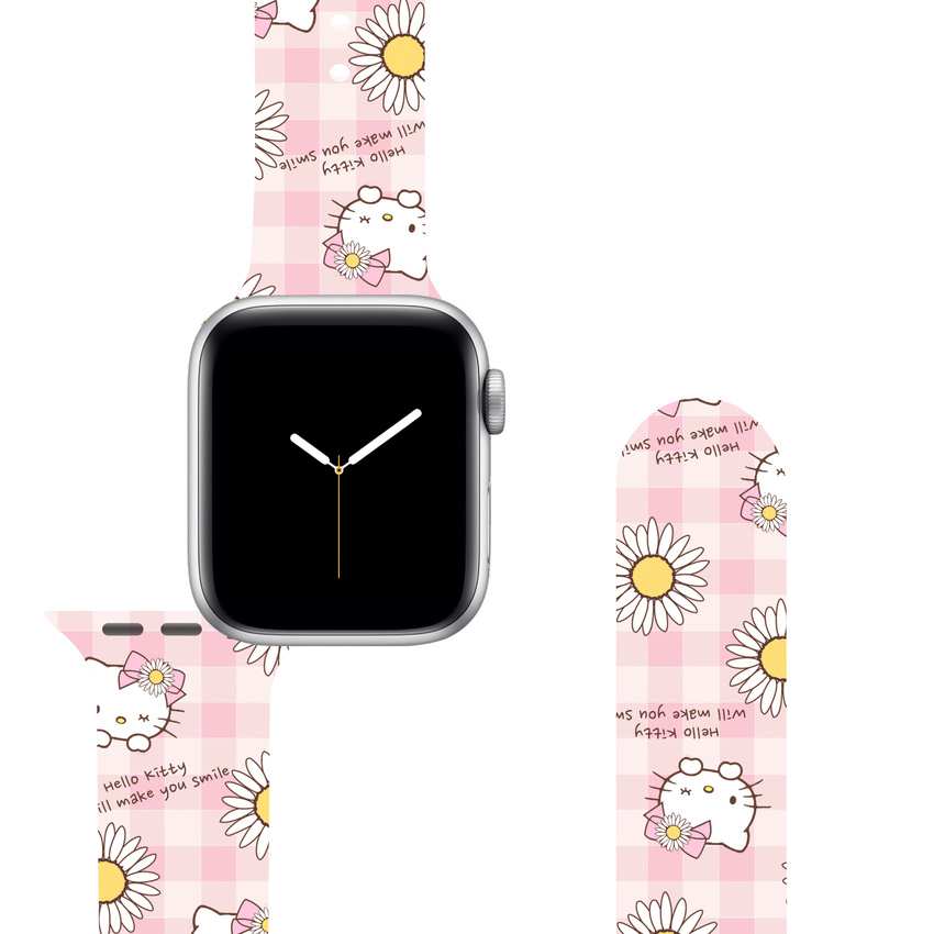 Dây đeo đồng hồ làm bằng silicone phong cách thể thao cho Apple Watch Series 5 4 3 2 1 Iwatch 38mm 42mm 40mm 44mm