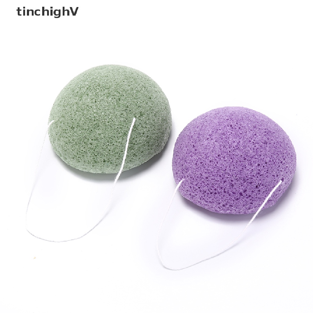 Set 2 Mút Rửa Mặt Than Tre Tròn Tự Nhiên Mềm Mại