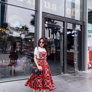 Set váy áo họa tiết thổ cẩm