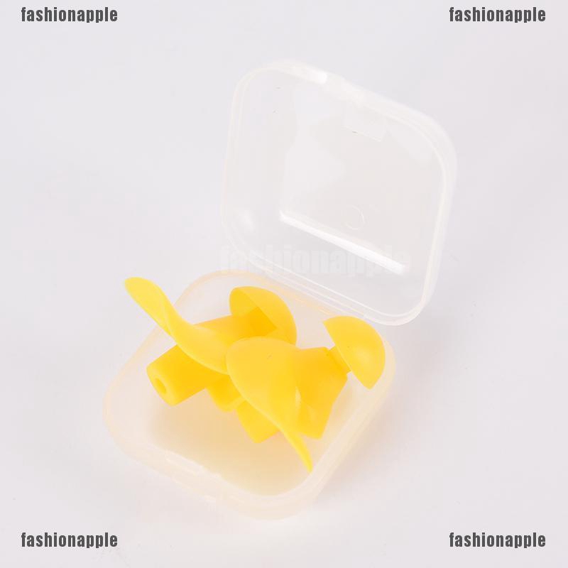 1 Cặp Nút Bịt Tai Bằng Silicone Mềm Chống Ồn Chống Thấm Nước Khi Bơi Lội