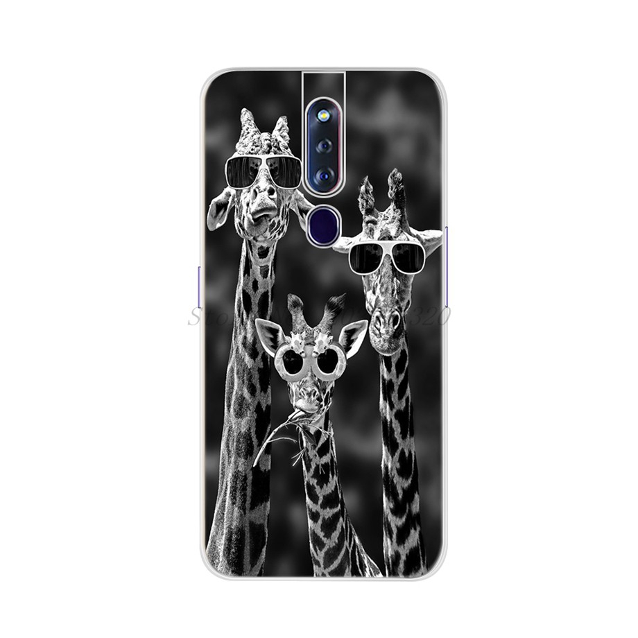 Ốp điện thoại TPU silicone mềm trong suốt in hình hoạt hình dễ thương cho OPPO F11 Pro F11