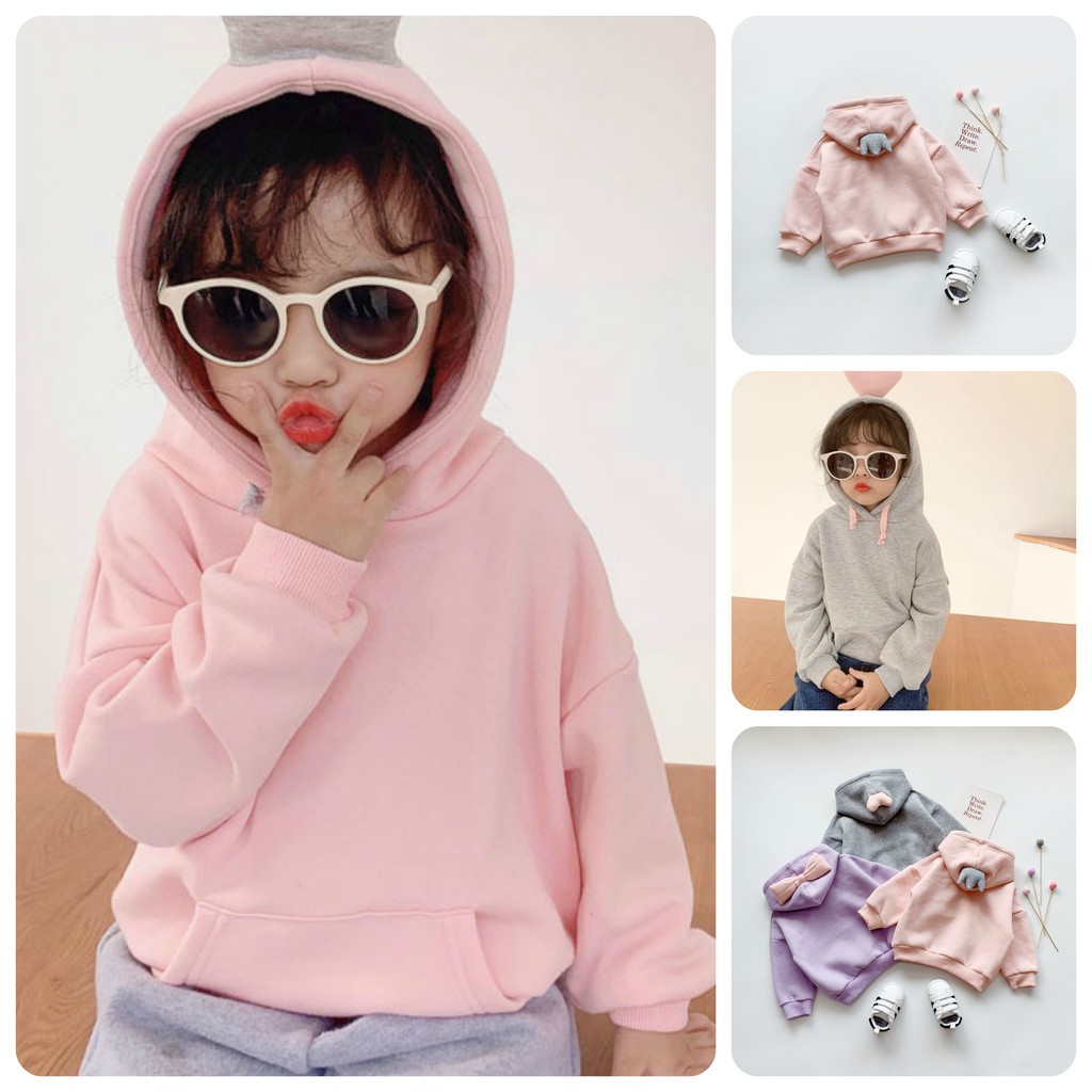 [XẢ KHO] AN4⚡(Size90-140)9-27kg⚡Áo hoodie nỉ bông cho bé gái⚡Thời trang trẻ Em hàng freeship