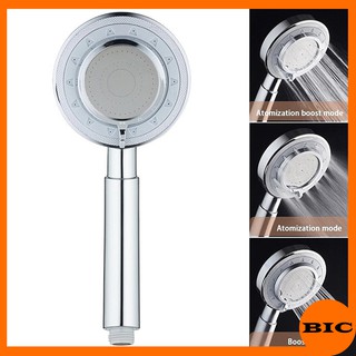 Vòi sen tăng áp 3 chế độ nhựa ABS mạ crom sang bóng , tay sen tăng áp siêu bền sang trọng