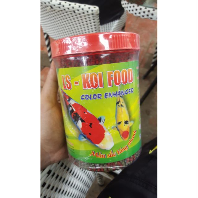 Thức ăn cá Koi Long Sinh Koi Food lọ 500gr