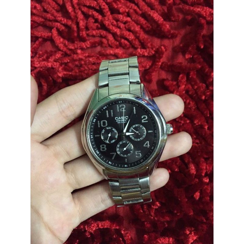 Đồng hồ nam Casio Argen 6 kim hàng si