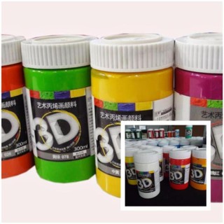 MÀU ACRYLIC 3D LỌ 300ML giá rẻ nhất thị trường