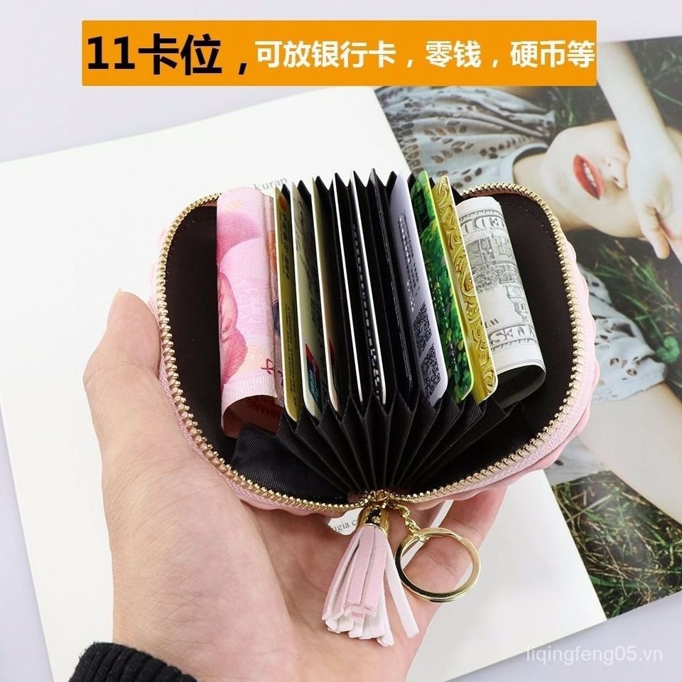 Korean style fashion tassel mini women's wallet