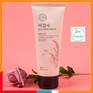 Sữa rửa mặt gạo rice water bright the face shop hàn quốc 100-150ml