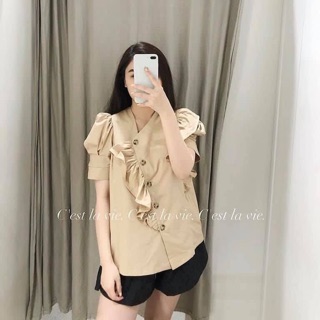 ÁO CỘC TAY KHUY CHÉO #175k