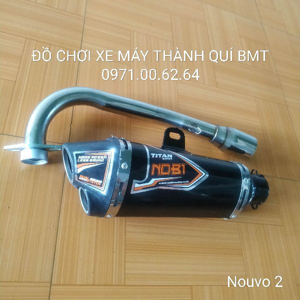 Pô Nobi 2 nòng Nouvo 2 - Pô Nouvo 2 kèm cổ pô