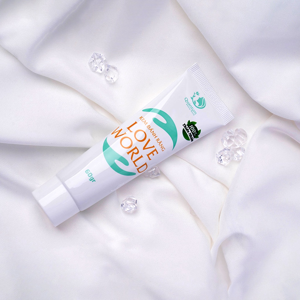 Kem Đánh Răng Chống Hôi Miệng Ê Buốt Loét Lợi Chảy Máu Chân Răng Bạc Hà Thiên Nhiên Love World Cho Trẻ Em Thơm Miệng