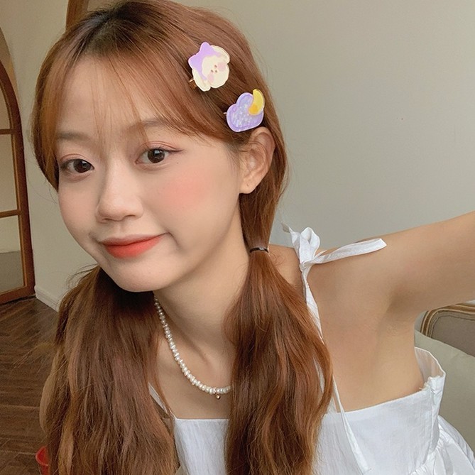 Kẹp tóc hình gấu / thỏ dễ thương ngọt ngào phong cách hàn quốc cho bé gái