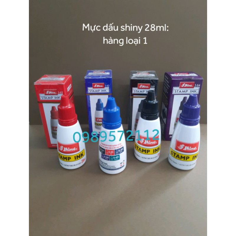 Mực dấu shiny-28ml các màu