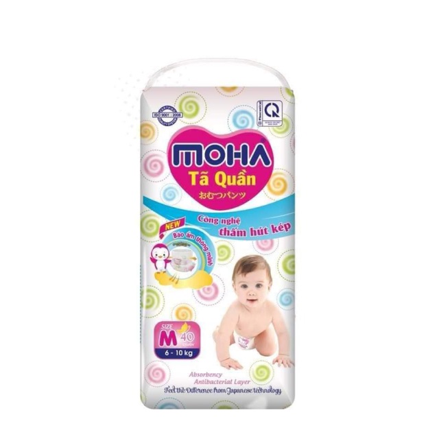 Bỉm dán/quần Moha S56, M48, L42, M40, L36, XL32