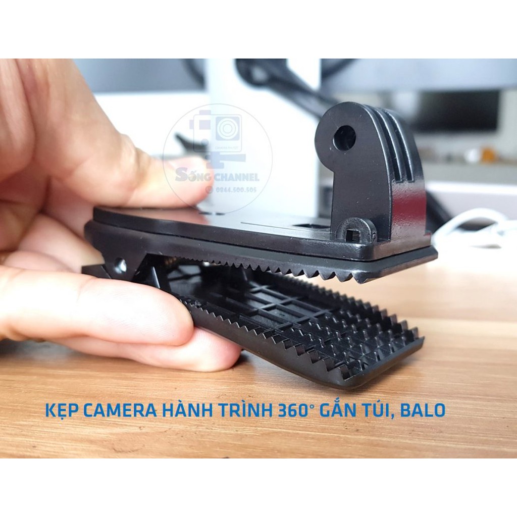 Kẹp Camera Hành Trình 360 Độ Gắn Túi, Balo