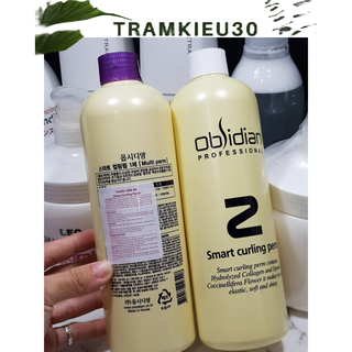 THUỐC UỐN TÓC 3D OBSIDIAN UỐN NÓNG VÀ UỐN LẠNH CHAI 500ML X 2