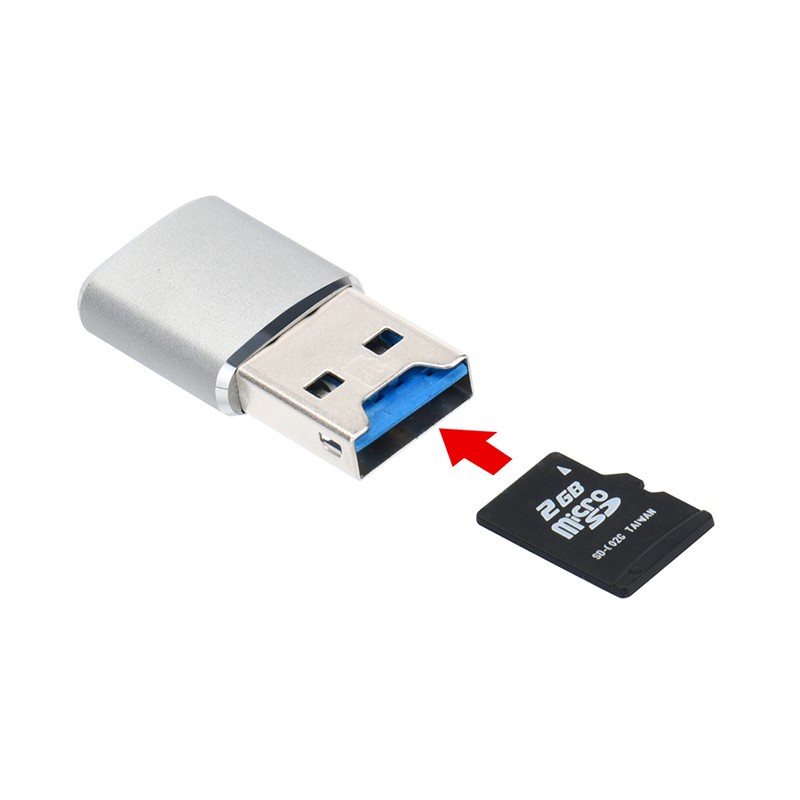 (Hàng Mới Về) Đầu Đọc Thẻ Nhớ 5gbps Usb 3.0 Micro Sdxc Micro Sd Tf T-Flash