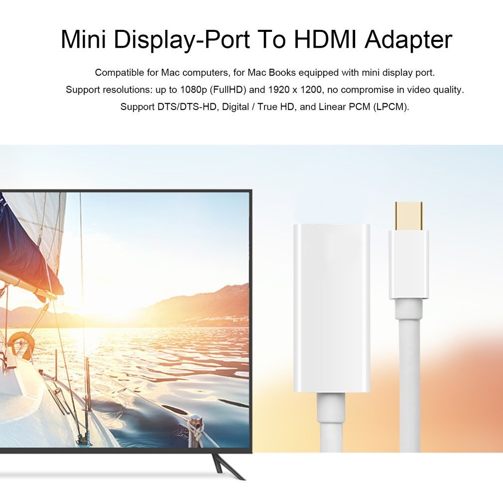 Cáp Chuyển Đổi Mini Dp Sang Hdmi Cho Macbook Pro Air