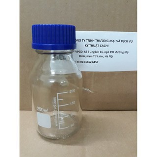 Chai thủy tinh trung tính 250ml trắng