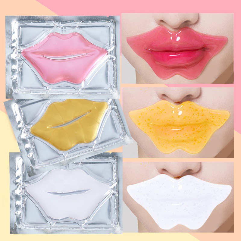 LIYAL'AN Bộ 10 Mặt Nạ Môi Chiết Xuất Collagen Dưỡng Ẩm Tẩy Tế Bào Chết