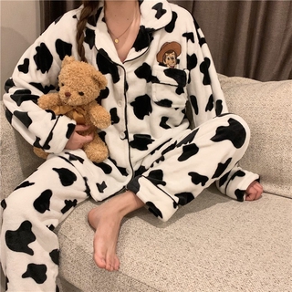 [ORDER] BỘ ĐỒ PIJAMA BÒ SỮA ULZZANG  4137