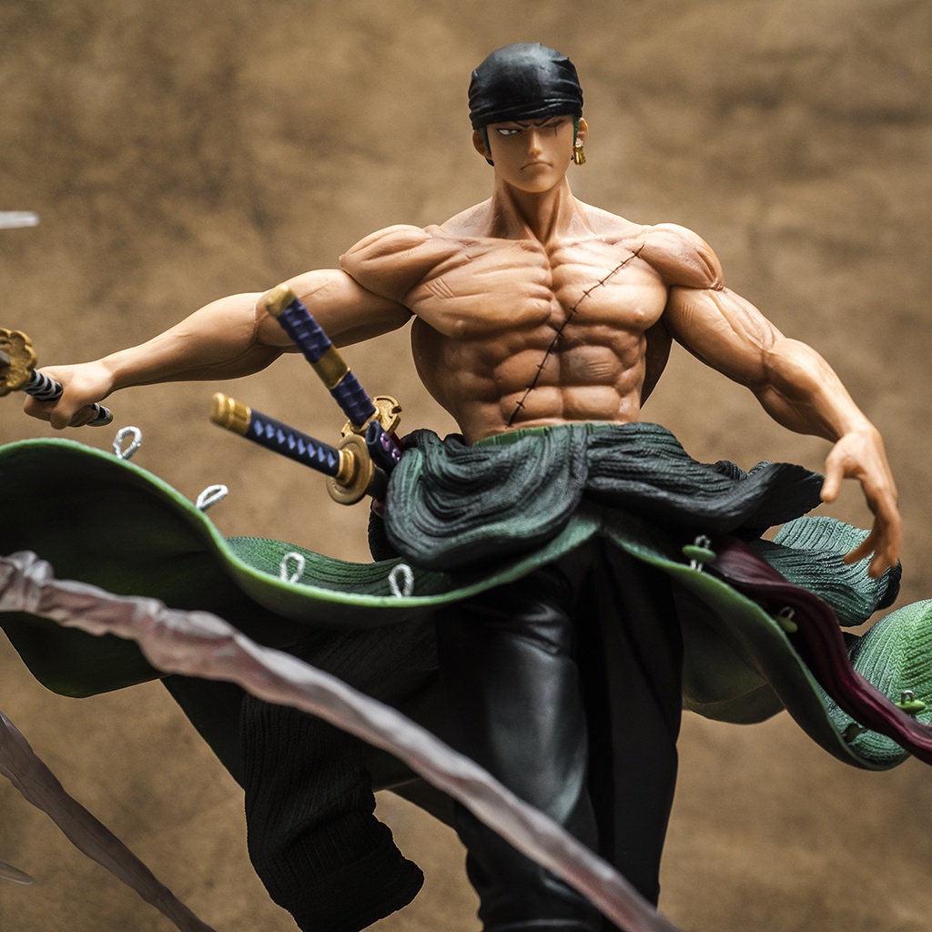 Mô hình One Piece Roronoa Zoro cao 35cm nặng 2,3kg Mô hình nhân vật Onepiece Zoro Bão Store