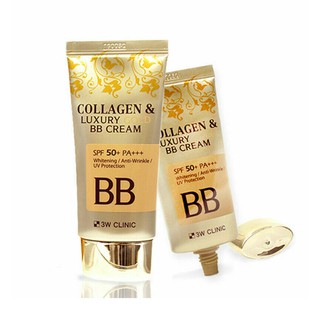 Kem nền trang điểm chống nắng BB Cream Collagen 3W CLINIC Collagen & Luxury Gold BB Cream