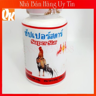 Super star 100 viên dinh dưỡng cho gà đá tăng nỡ cơ bắp- nuôi chiến kê chế độ đá tháilan