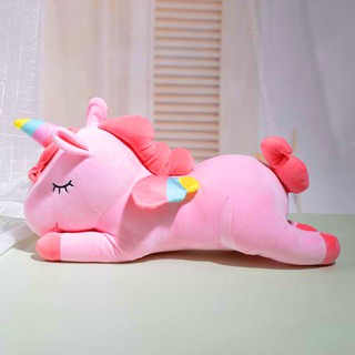 Gấu bông kỳ lân Unicorn - ngựa 1 sừng nằm siêu mềm mịn, mát tay và nhiều size