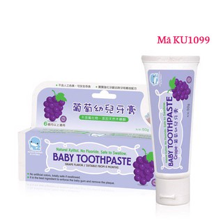 Kem đánh răng cho bé nuốt được KUKU