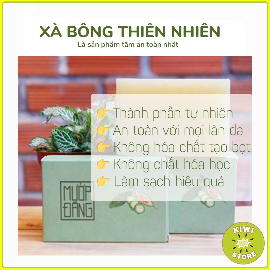 Xà bông rửa tay tắm toàn thân handmade giảm thâm nách ngừa mụn lưng, xà phòng mướp đắng  khổ qua organic thiên nhiên