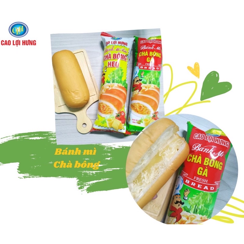 COMBO 10 CÁI BÁNH MÌ TƯƠI CHÀ BÔNG HEO/GÀ CAO LỢI HƯNG HSD:9-12 Ngày