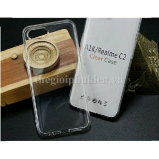Ốp lưng silicon dẻo trong suốt OPPO Realme C2/A1k siêu mỏng