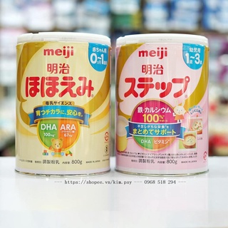 Sữa meiji nội địa nhật số 0-1 và số 1-3 hộp sắt 800g