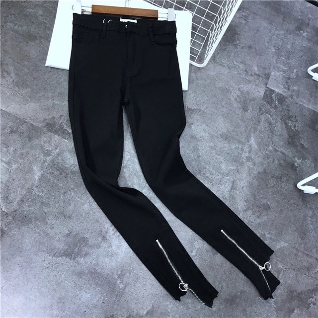 {Order5-7 ngày}Quần khaki đen khoá khoen tròn dưới ông | BigBuy360 - bigbuy360.vn