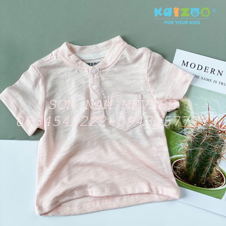 Áo phông cho bé Cổ Tàu Kaizoo Chất Vải Mềm Mại, Thoáng Khí Cho Bé Từ 5-17kg