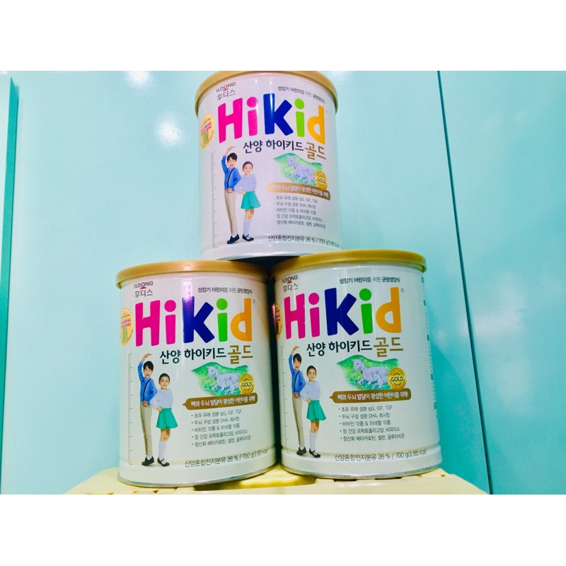 Sữa Dê Hikid Gold Hàn Quốc cho trẻ từ 1-9 tuổi 700g