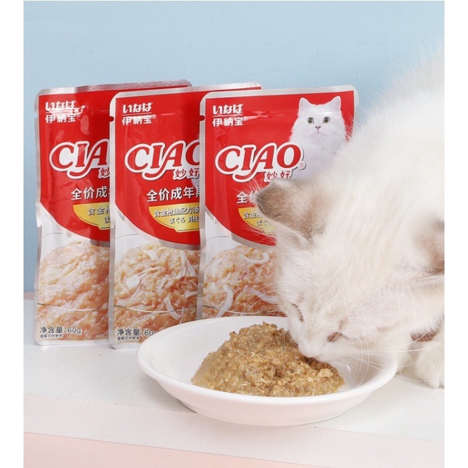 Pate CIAO cho mèo - nhiều vị ( 60g )