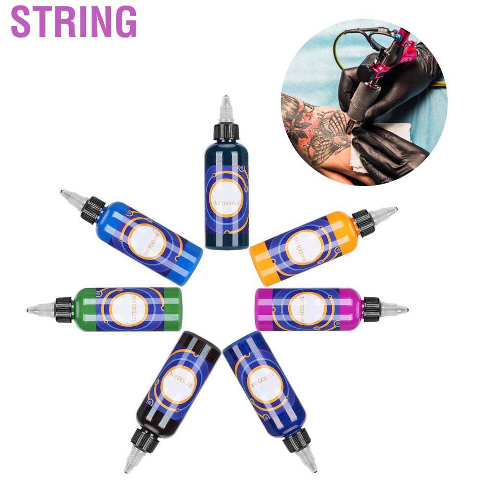 String Professional Portable Fast Coloring Body Tattoo Pigment Long Lasting Ink 90ml