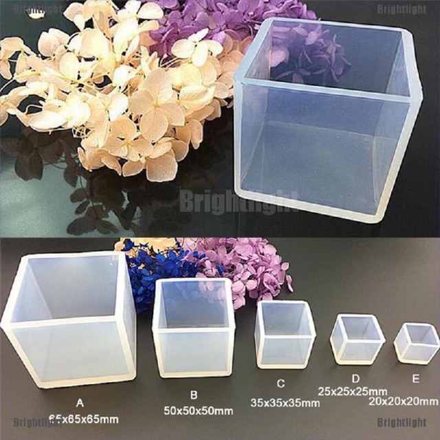 Khuôn silicone đúc resin khối vuông